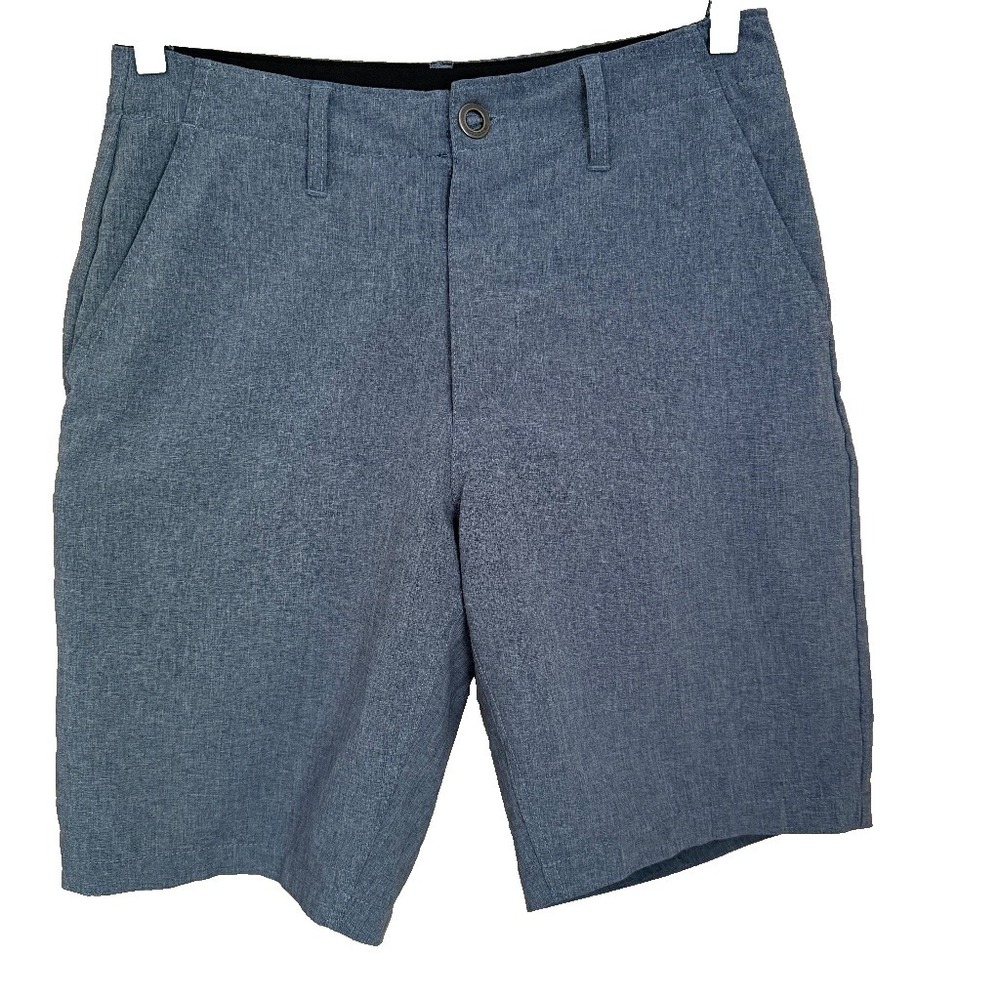 Volcom Gray Heather Chino Shorts Size 28 Men's Zip Pockets Casual